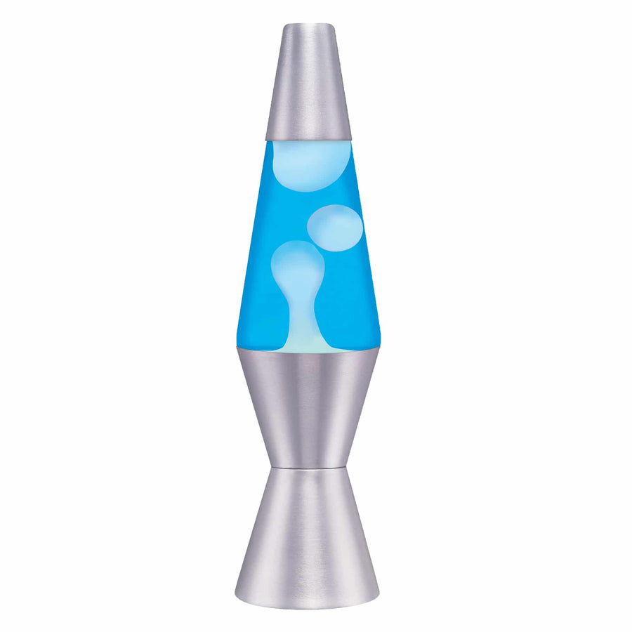 11.5″ LAVA LAMP – WHITE/BLUE/SILVER Z6