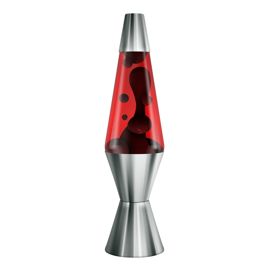 14.5″ LAVA LAMP CHROME PLATED CRIMSON D2