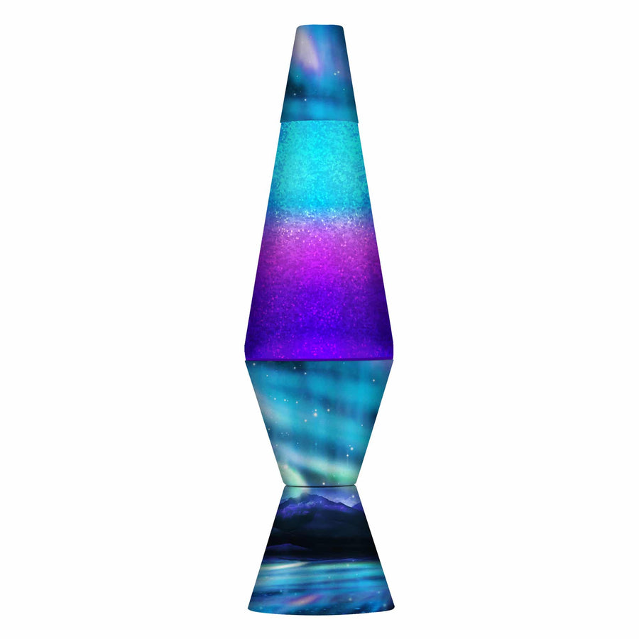 14.5″ LAVA LAMP COLORMAX NORTHERN LIGHTS – GLITTER X1