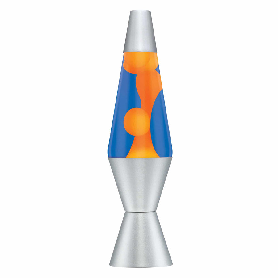 14.5” LAVA LAMP – ORANGE/BLUE/SILVER V0
