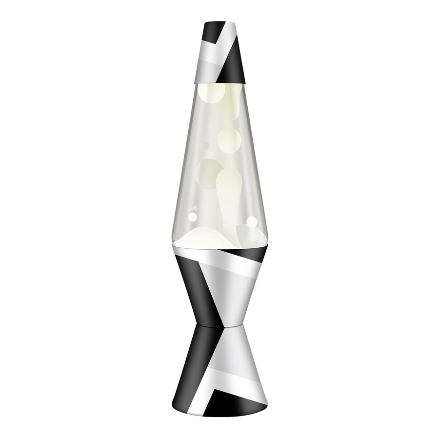 14.5″ LAVA LAMP POLYGONAL WHITE TONE J4