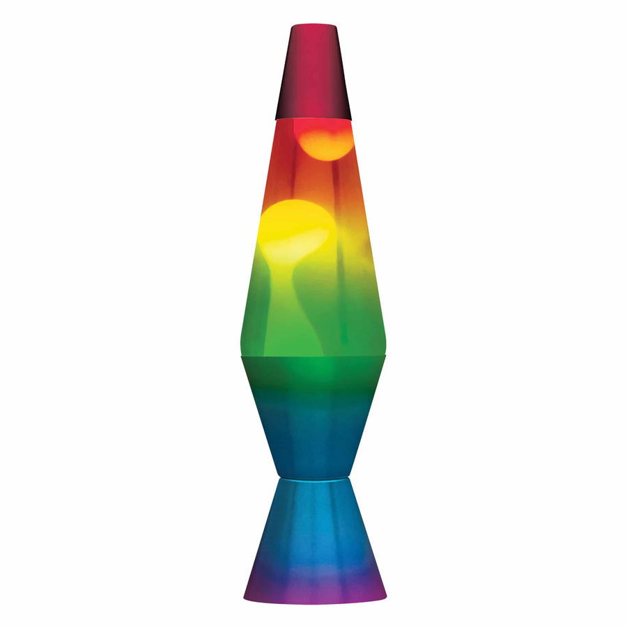 14.5” LAVA LAMP RAINBOW – WHITE/CLEAR/TRICOLOR J7