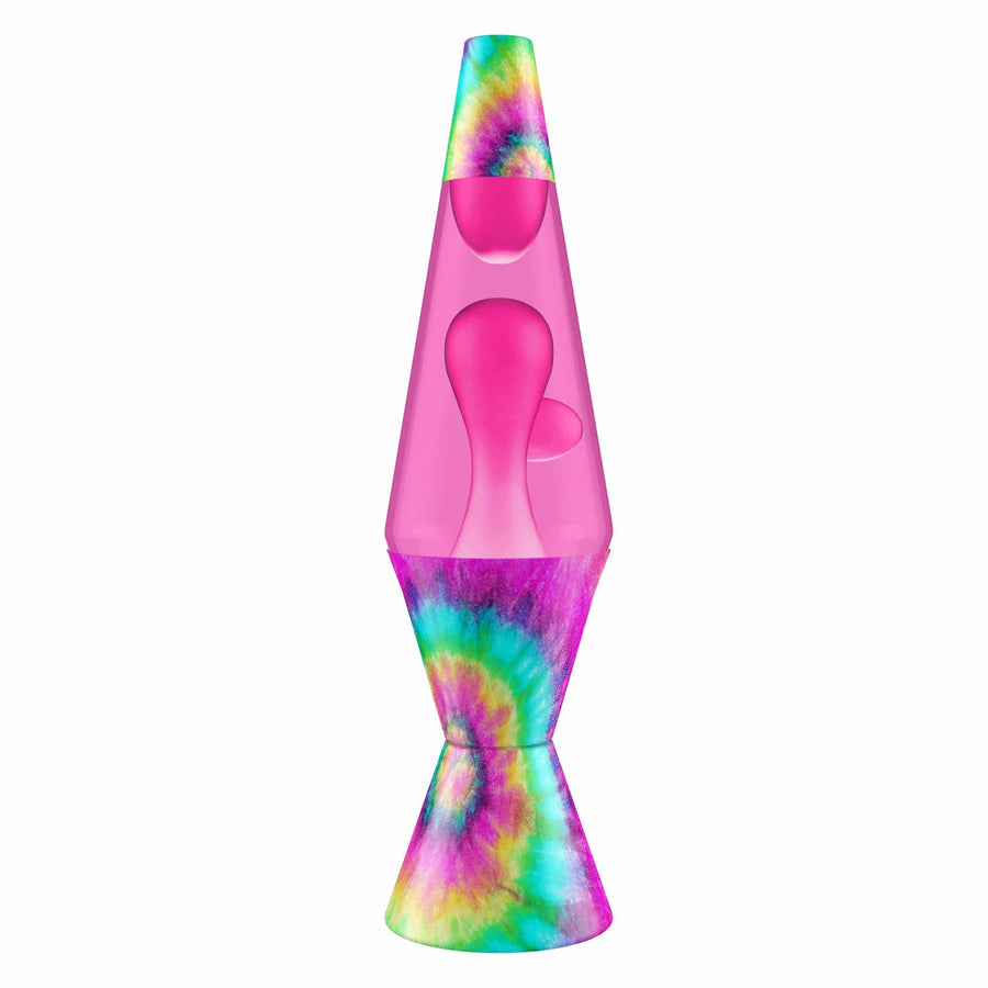 14.5″ LAVA LAMP – TIE DYE PINK SPIRAL W8