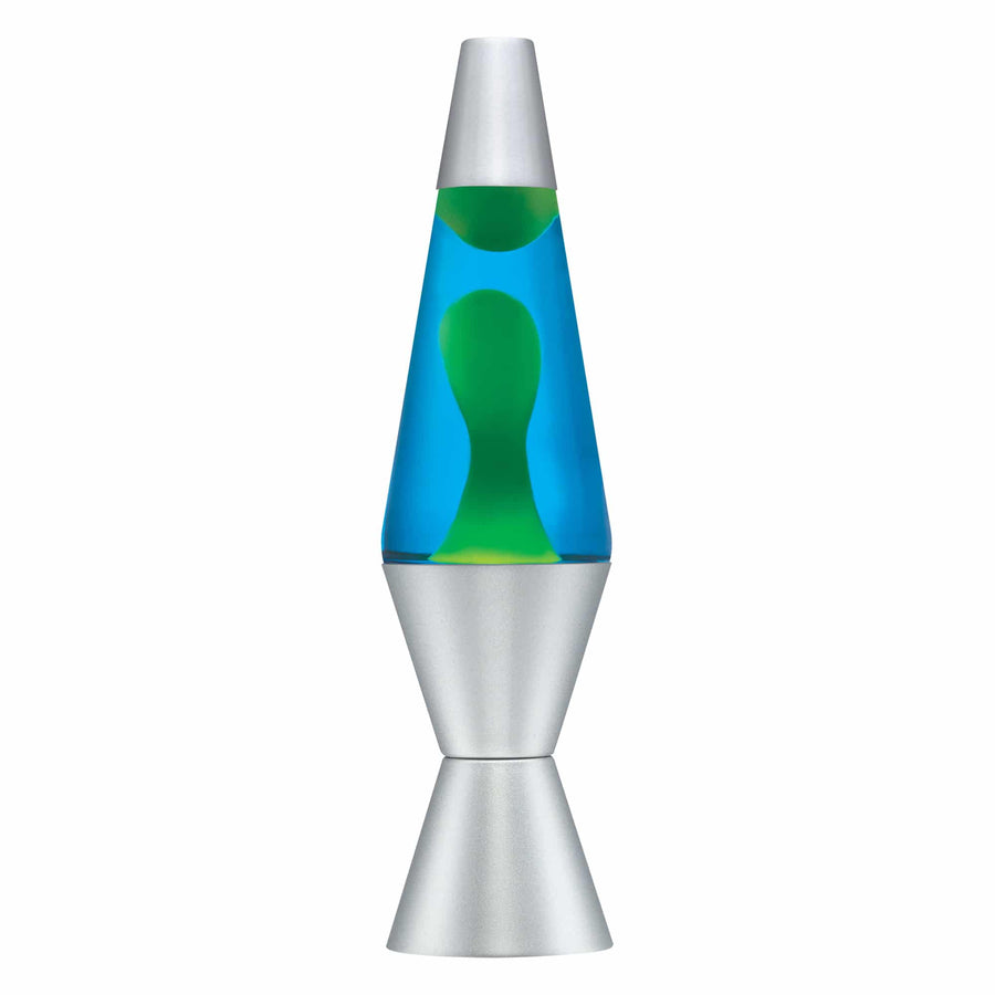 14.5” LAVA LAMP – YELLOW/BLUE/SILVER W7