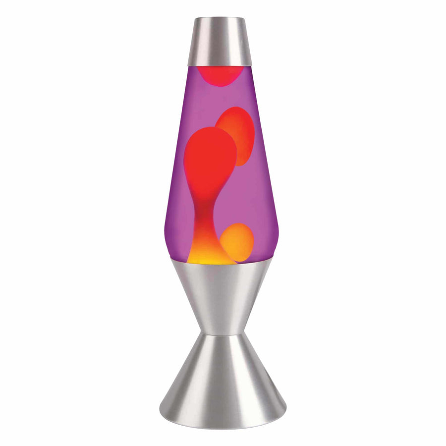 16.3″ LAVA LAMP – YELLOW/PURPLE/SILVER H2